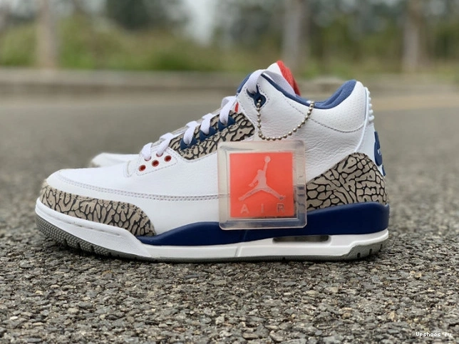 JORDAN LOOK 854262-106 BLUE AIR FIRST RETRO 3 NIKE TRUE AIR 0414